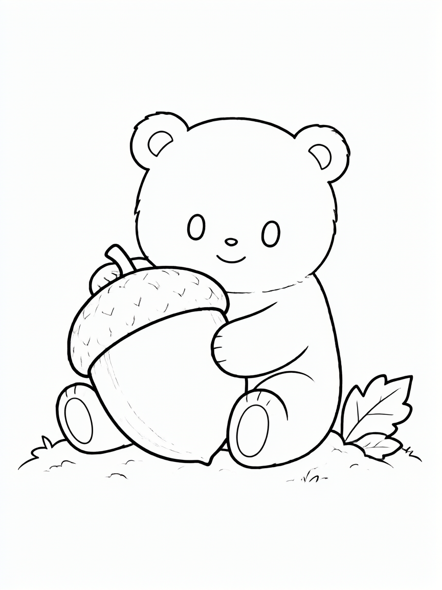 Oso: dibujo para colorear